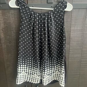 Elle Monochrome Polka Dot Blouse L